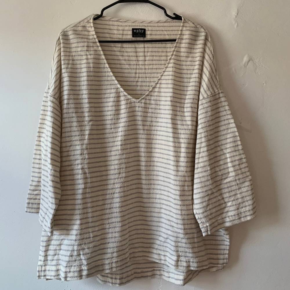Esby Apparel Cotton Striped Tunic